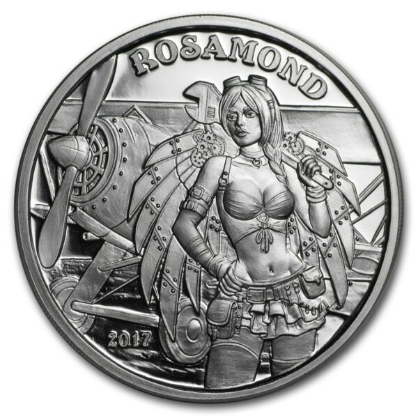 Silver Shield Mince 1 oz Stříbro - Série Andělé & Démoni (Rosamond)