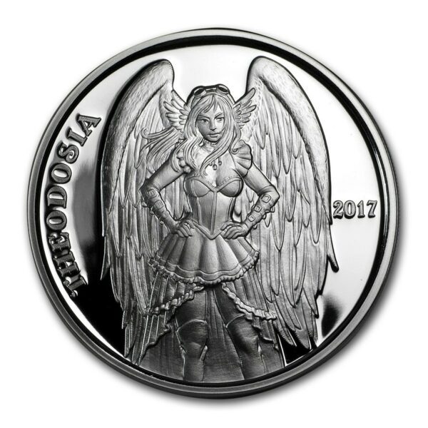 Silver Shield Mince 1 oz Stříbro - Série Andělé  & Démoni (Theodosia)