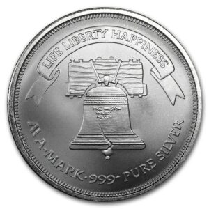 Silver Shield Mince : 1 oz stříbro - značka Liberty Bell