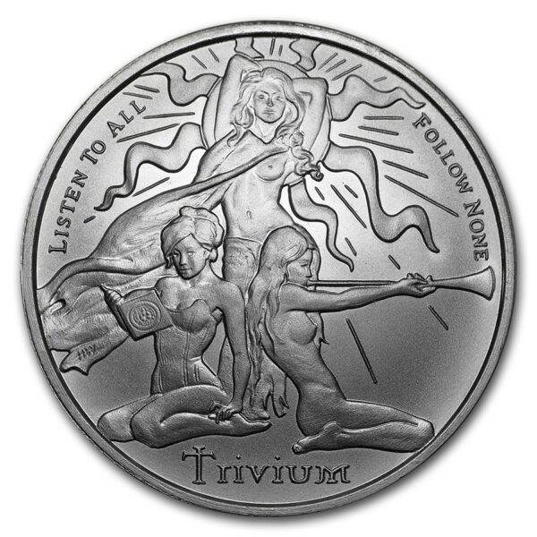 Silver Shield Mince : 2018 1 oz stříbrná mince - Trivium dívky