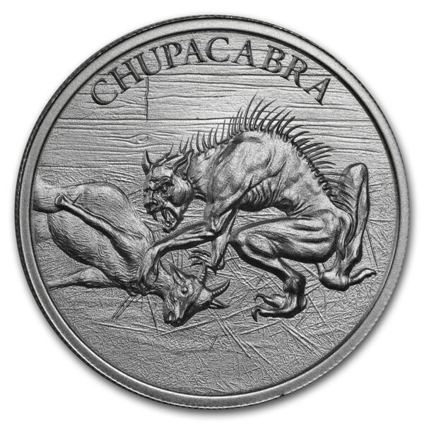 Silver Shield Stříbrná investiční mince-2 oz Stříbro - Chupacabra 2019