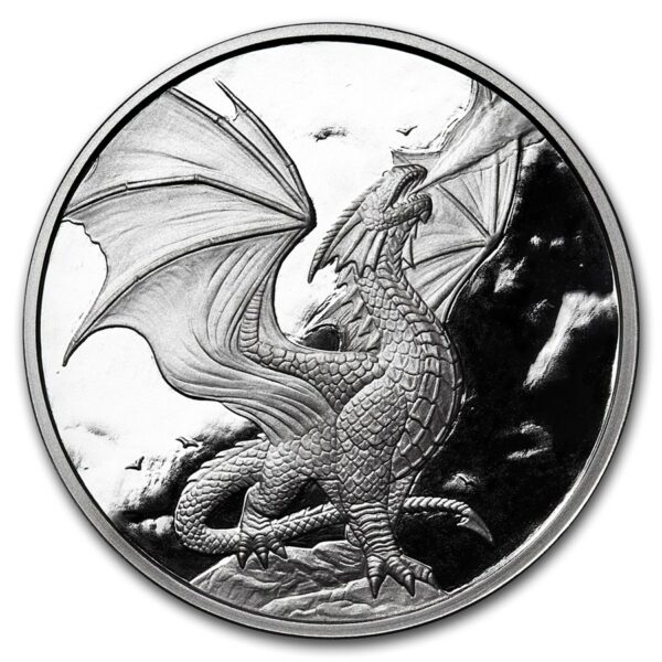 Silver Shield Stříbrná mince Anne Stokes Draci (Noble Dragon) 1 oz