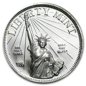 Silvertowne Liberty Mint  1 Oz