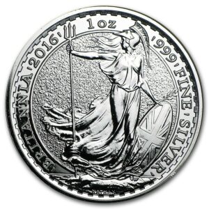 Stříbrná investiční mince- Britannia 1 Oz