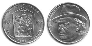 Stříbrná mince 1982 100. výročí narození Ivana Olbrachta