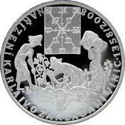 Stříbrná mince 200 Kč Karel IV. Vydání nařízení o zakládání vinic 650. výročí 2008 Proof