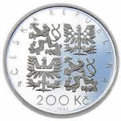 Stříbrná mince 200 Kč Pavel Josef Šafařík 200. výročí narození 1995 Standard