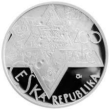 Stříbrná mince 200 Kč Rabí Jehuda Löw ben Becalel 400. výročí úmrtí 2009 Proof