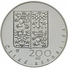 Stříbrná mince 200 Kč Založení pražského arcibiskupství 650. výročí 1994 Standard