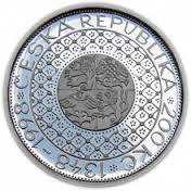 Stříbrná mince 200 Kč Založení Univerzity Karlovy 650. Výročí 1998 Standard