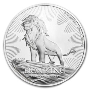Sunshine Minting $ 2 Disney Lion King 25. výročí BU 1 oz