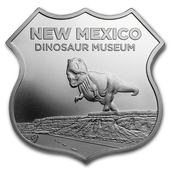 Sunshine Minting Ikony Route 66 (New Mexico Dinosaur Museum) 1 oz