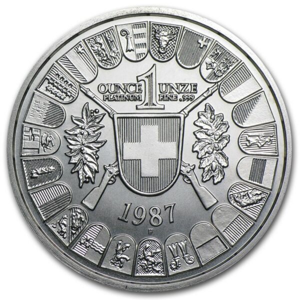 Švýcarská Platinová mince 1 Oz Proff