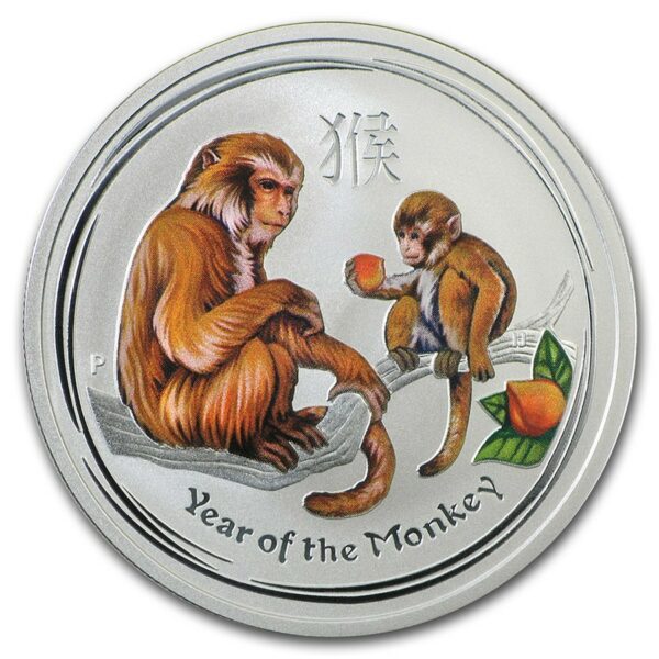 The Perth Mint Australia 2014 Australian 1/2 oz Lunární rok opice BU