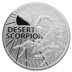 The Perth Mint Australia 2022 Austrálie 1 oz stříbra $ 1 Desert Scorpion 1 Oz