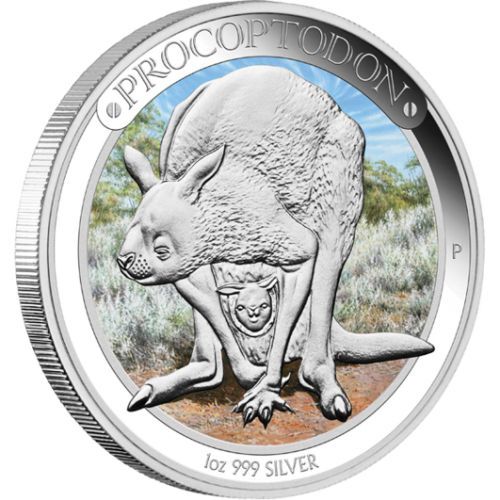 The Perth Mint Australia Mince 2013 Austrálie  Megafauna - Procoptodon  1 Oz
