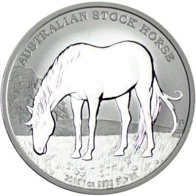 The Perth Mint Australia Stock Horse  2016 1 Oz