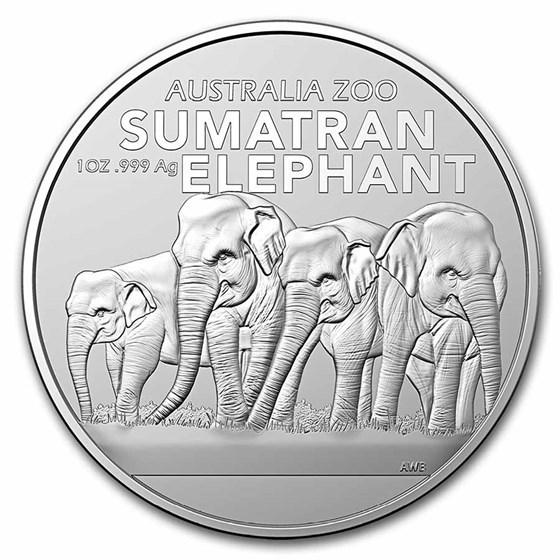 The Perth Mint Australia Sumatran Elephant 1 Oz