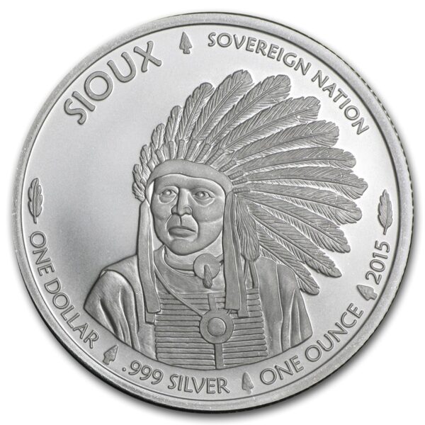UNITED STATES MINT 2015 Native American Mint $ 1 Sioux Indian BU