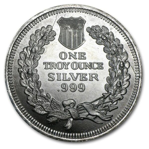 UNITED STATES MINT Mince 1 oz stříbrná mince  -Indian Head Cent(replika)