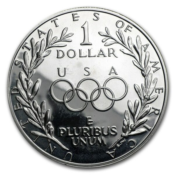 UNITED STATES MINT Mince :1988-S olympijský  $ 1Stříbro Proof