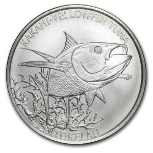 Highland Mint 2014 Tokelau  $5 Yellowfin Tuňák 1 Oz