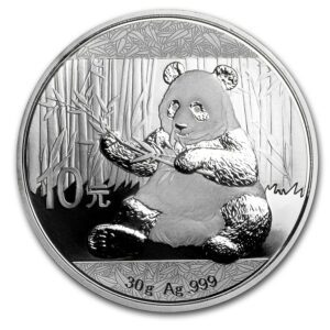 Mince - 2017 Čína 30 gramů Stříbro Panda BU (v kapsli)