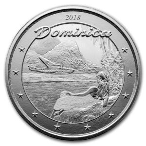 Mince 2018- Dominika 1 oz Stříbro  Přírodní ostrov