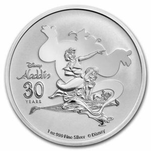 New Zealand Mint 30. výročí Disneyho Aladdina 1 Oz