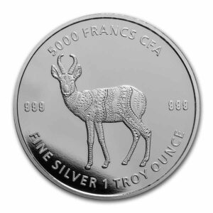 Private Mint 2021 Čadská republika   Antilopa 1 Oz
