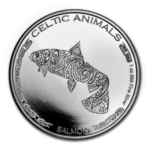 Private Mint Keltská zvířata: losos 1 oz
