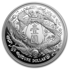 Private Mint Mince 2019 Čína -drak s dlouhým vousem 1 Oz