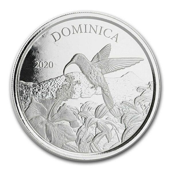 Scottsdale Mint 2020 Dominika 1 oz stříbrný kolibřík BU