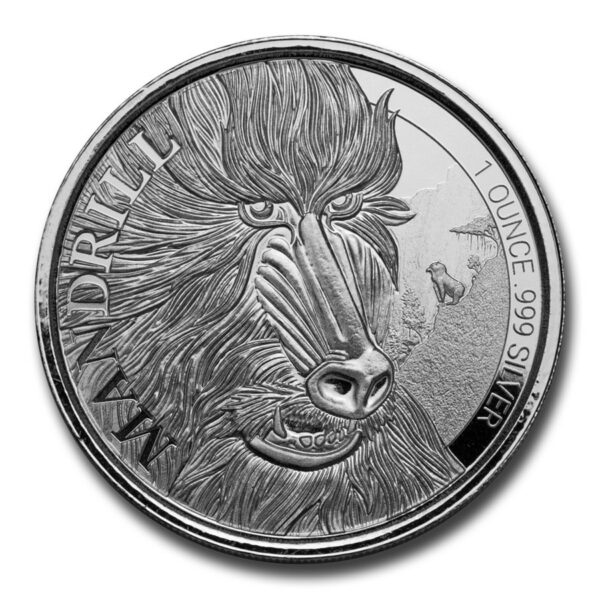 Scottsdale Mint 2020 Kamerun 1 oz Silver Mandrill BU