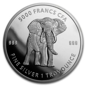 Sunshine Minting Čadská republika 1 oz Silver Mandala Elephant BU