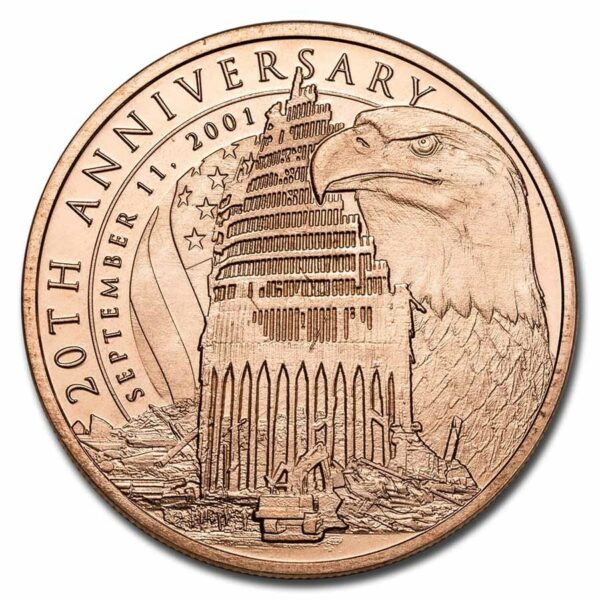 9Fine Mint 1 oz měděná mince - 11. září