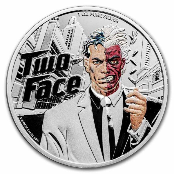9Fine Mint Mince $ 5 DC Comics® Two-Face 2022 1 oz