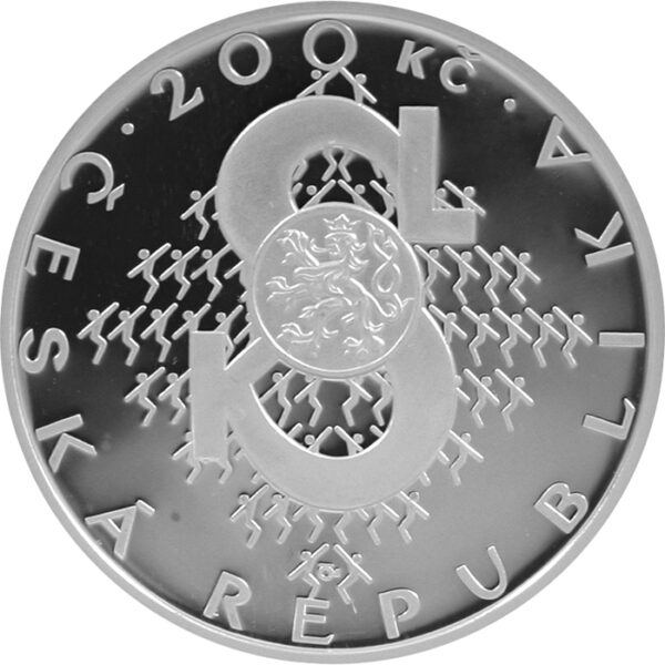 Česká mincovna mince 200 Kč Založení Sokola 150. výročí 2012 Proof