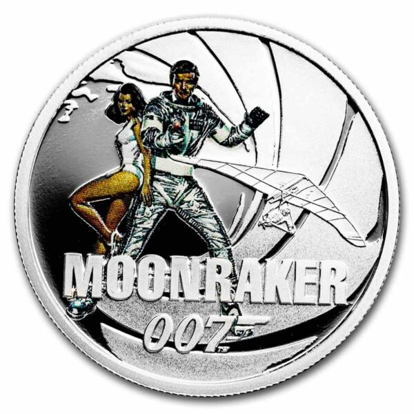 Perth Mint Mince 2021 Tuvalu 1/2 oz 007 James Bond Movie Moonraker