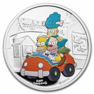 Perth Mint Mince The Simpsons: Krustylu Studios Proof 1 oz