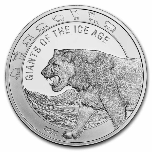 Private Mint Mince Cave Lion BU 2022 Ghanská republika 1 oz