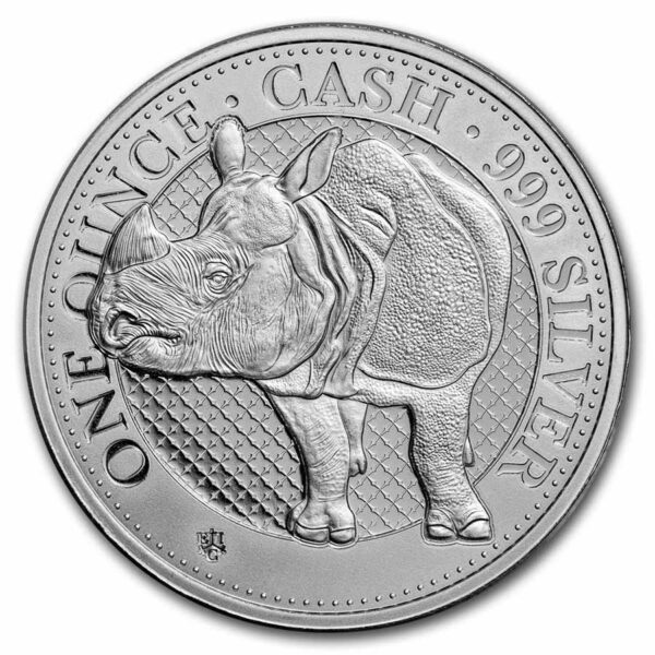 Royal Mint Mince 1 £ Nosorožec 2022 Svatá Helena 1 oz