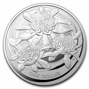 The Perth Mint Australia Mince 1 $ Wildflowers – Waratah 1 oz