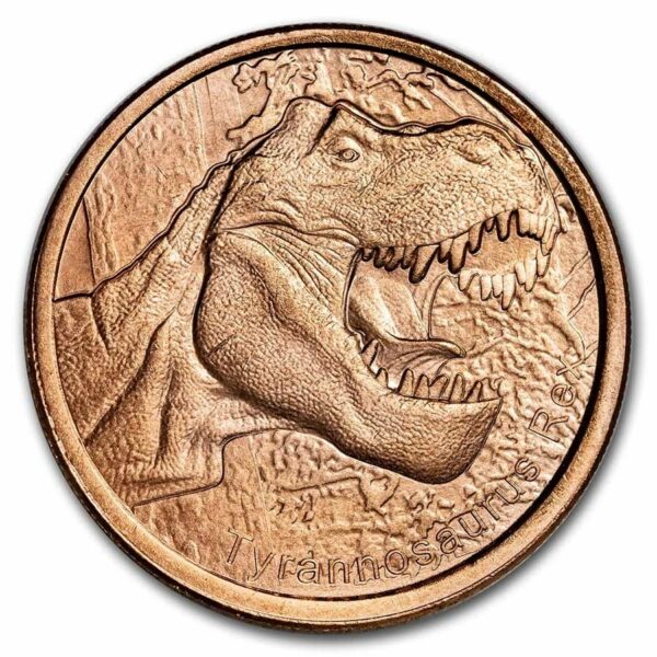 UNITED STATES MINT Mince - 1  oz Měděná - Tyrannosaurus Rex