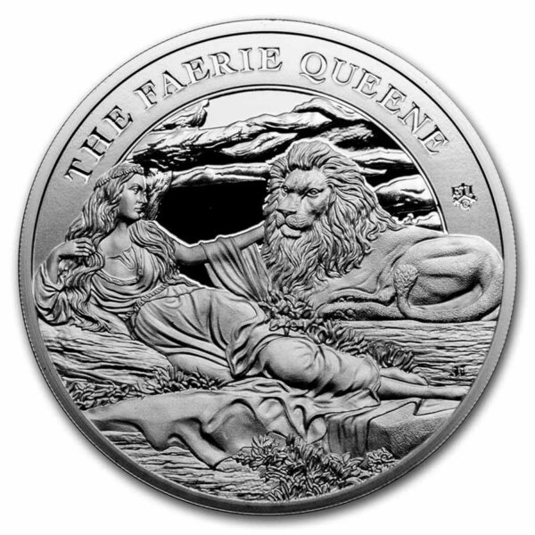 East India Company Stříbrná mince Una a lev 1 Oz 2023 Svatá Helena Proof