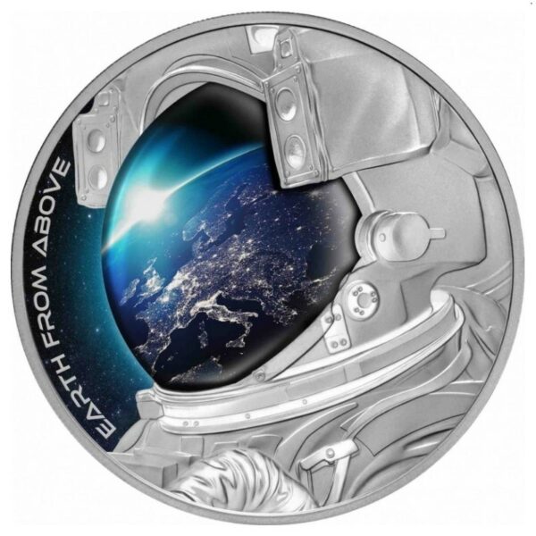 New Zealand Mint Stříbrná mince Earth From Above 1 oz 2022 Niue Color Proof