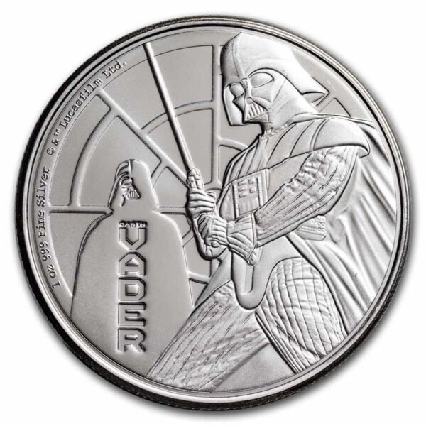 New Zealand Mint Stříbrná mince Star Wars: Darth Vader 1 Oz $2 2022 Niue BU