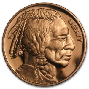 Osborne Mint Měděná mince Indian Head (indiánská hlava) 1 Oz