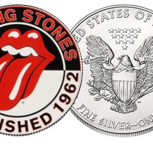 Private Mint Stříbrná mince Rollinf Stones 1 Oz USA