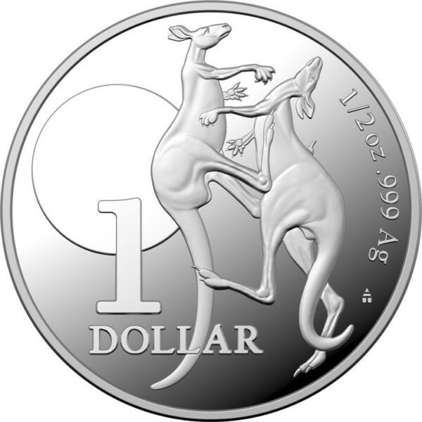 The Royal Australian Mint Stříbrná mince Klokan (Kangaroo) 1/2 Oz 1 $ 2023 Austrálie